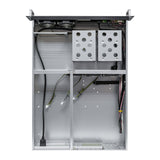 Caja Rack 19" Unykach 2u Sin Fuente Negro Plata 8 Bahias Int 1xusb2.0 1xusb3.0 1xusb-C