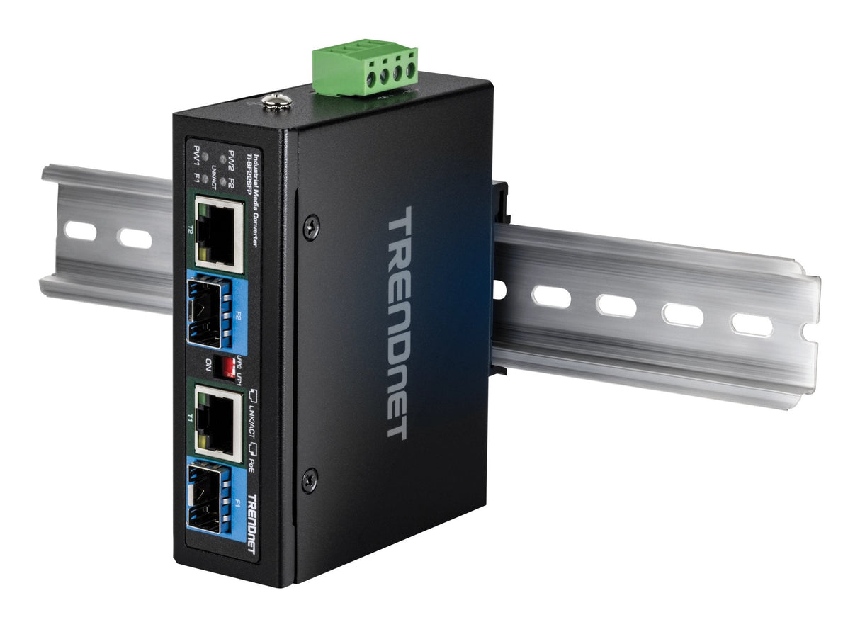 Trendnet 2-Port Indumrial Sfp To Gigabit Poe++ Media Conv.