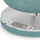 Smeg Ksc01egmww Báscula De Cocina Verde Claro, Acero Inoxidable Encimera Alrededor Báscula Electrónica De Cocina
