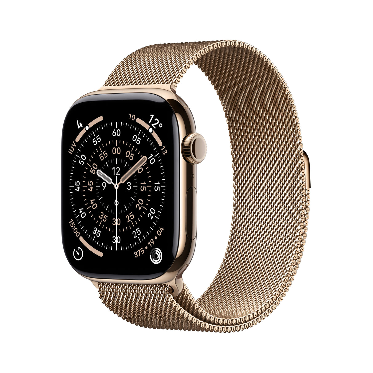 Apple Watch S11 Titan Gold Cellular 46mm (Milanaise Armband Gold) M L