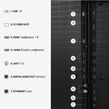 139,7 Cm (55") 3840 X 2160 Pixel Hisense 20018705 16:9 4k Ultra Hd Dled 8 Ms Smarttv Hdmi Vesa 400 X 400 Mm Lan Wifi Speaker