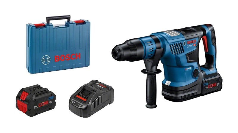 Taladro Percutor A Batería Bosch Biturbo Gbh 18v-36 C Professional 0611915002