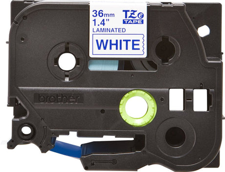 EAN 4977766685603 - Brother TZE-263 cinta para impresora de etiquetas Azul sobre blanco imagen 2