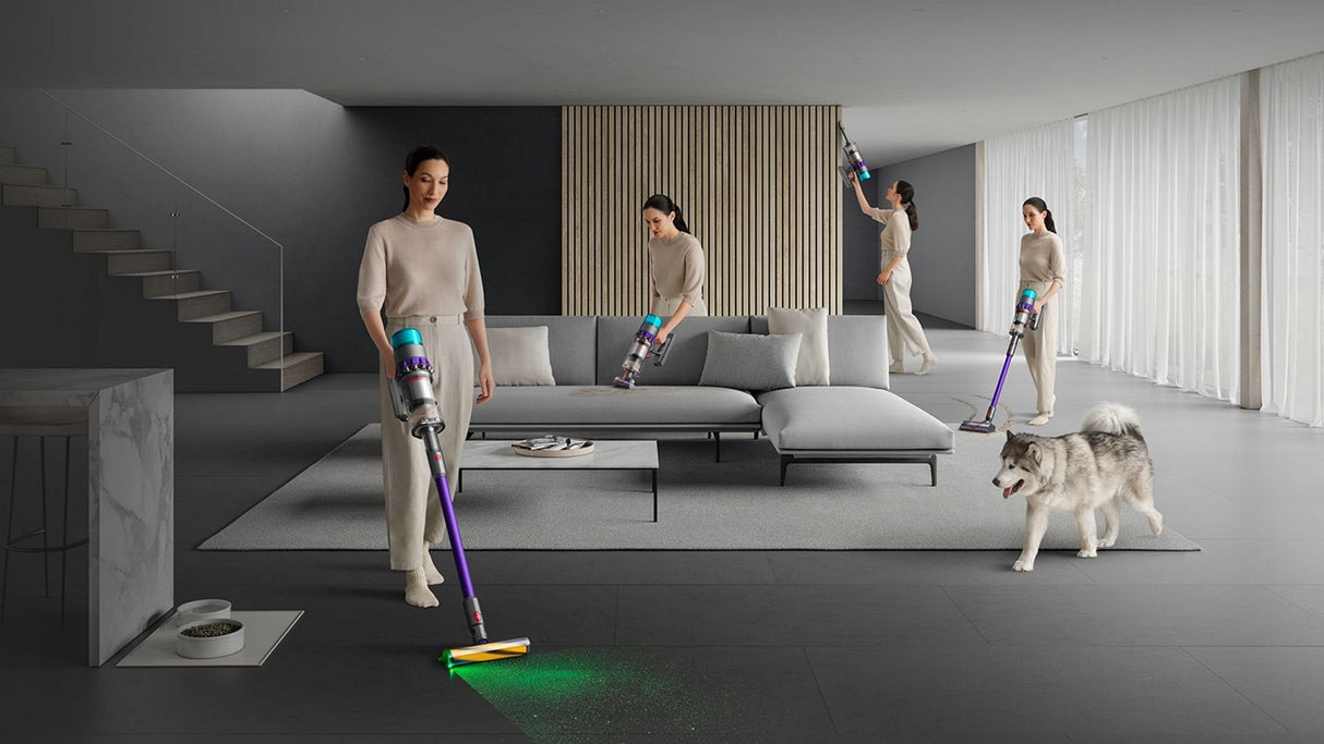 Aspirador Dyson Gen5 Detect Absolute Rojo+Plata+Turquesa+Violetat