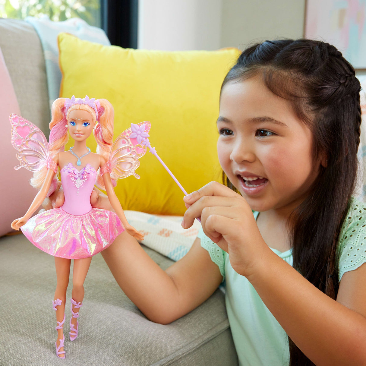 Mattel Barbie Muñeca Hada Que Cambia De Color   Jcp76