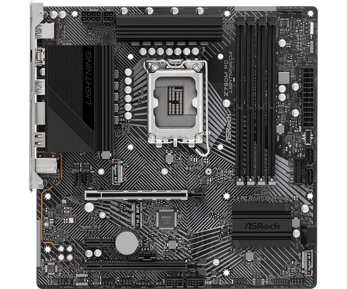 Placa Base Asrock Z790m Pg Lightning/D4 1700 M-Atx Hdmi Ddr4 Retail