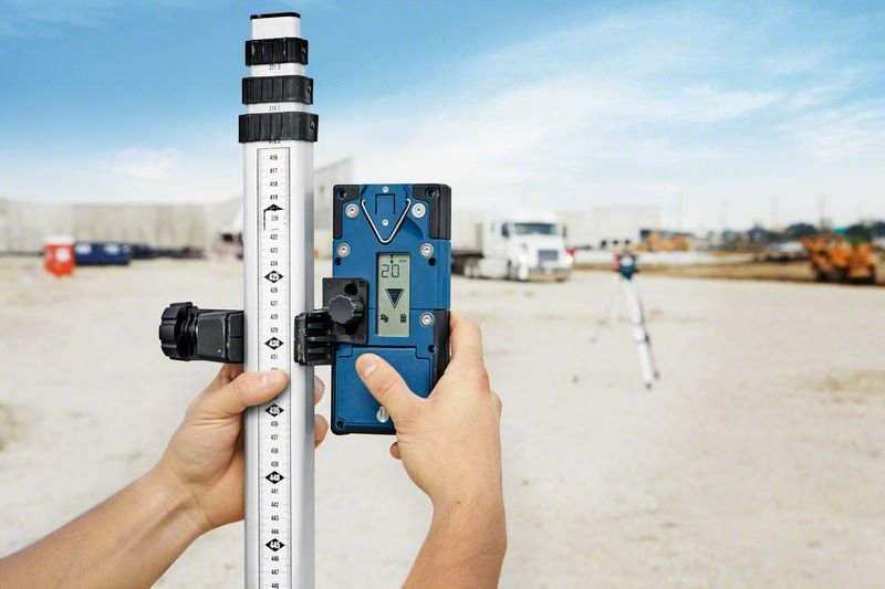 Bosch Professional Receptor Láser Lr 60 Professional + Soporte Azul/Negro 0601069p00