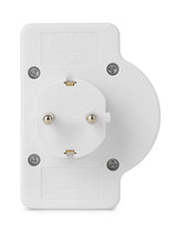 Entac Meckdosenadaptador 2x Euro 1x Schukon Schalter Blanco