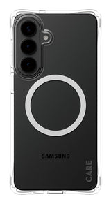 Care By Panzerglass Samba Case Transparent W. Blanco Qi Samsung New Galaxy S26 Plus