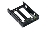 Qnap Qda-A2ar Caja Para Disco Duro Externo Carcasa De Disco Duro/Ssd Negro 2.5", Bastidor De Instalación Negro, Carcasa De Disco Duro/Ssd, 2.5", Serial Ata Iii, 6 Gbit/S, Negro