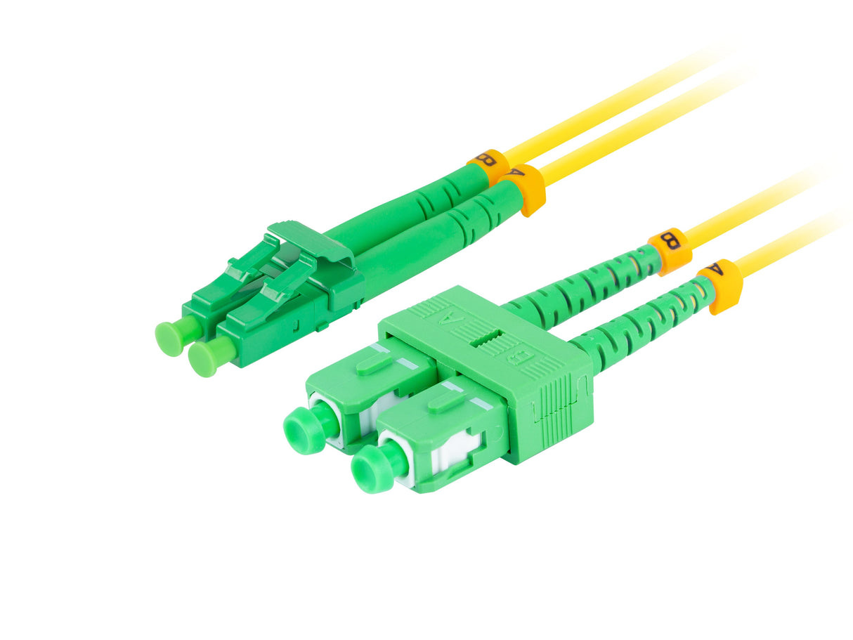 EAN 5901969433142 - Lanberg FO-SALA-SD11-0020-YE Cable de fibra óptica e InfiniBand 2 m SC LC Amarillo imagen 2