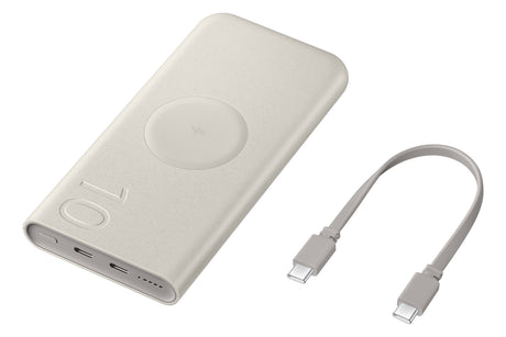 EAN 8806095312170 - Samsung EB-U2510XUEGEU batería externa 10000 mAh Cargador inalámbrico Beige imagen 6