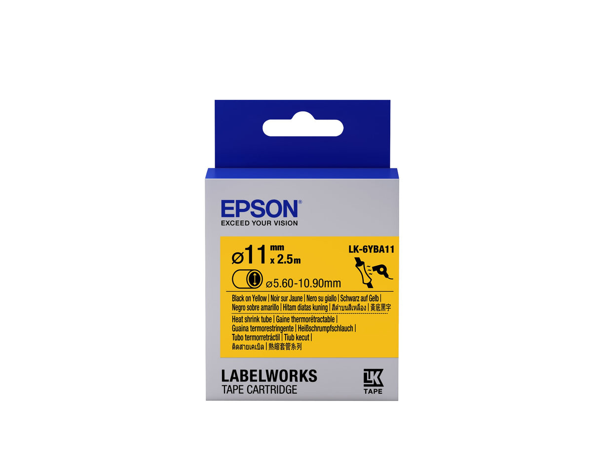EAN 8715946611709 - Epson LK-6YBA11 cinta para impresora de etiquetas Negro sobre amarillo imagen 1