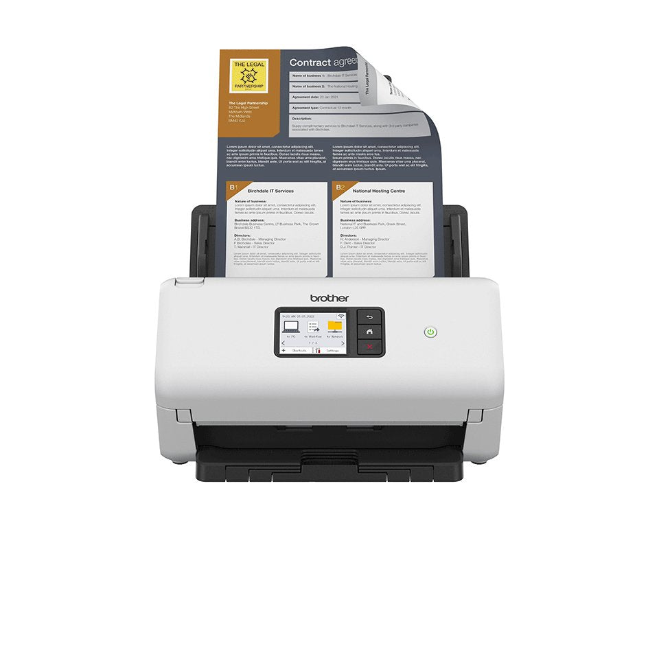 Escáner De Documentos De Escritorio Brother Ads-4500w