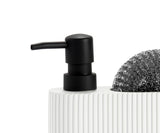 Dispensador Pol Con Estropajo Bl-Ng 16x5x15cm Cc71086 Andrea House