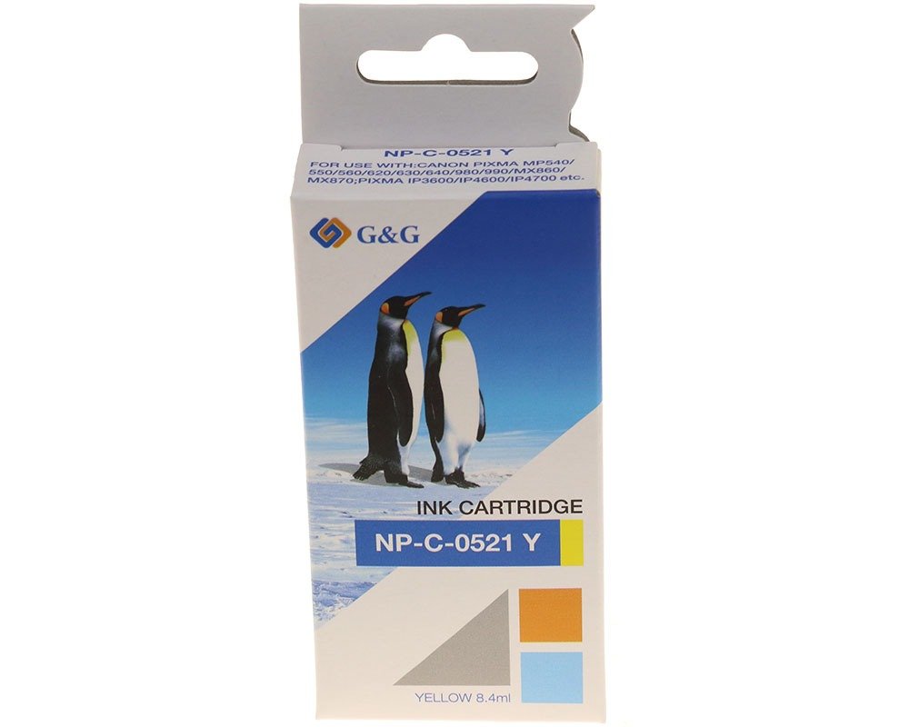 G&G Cartucho De Tinta Compatible Canon Cli-521y/ 2936b001 Amarillo