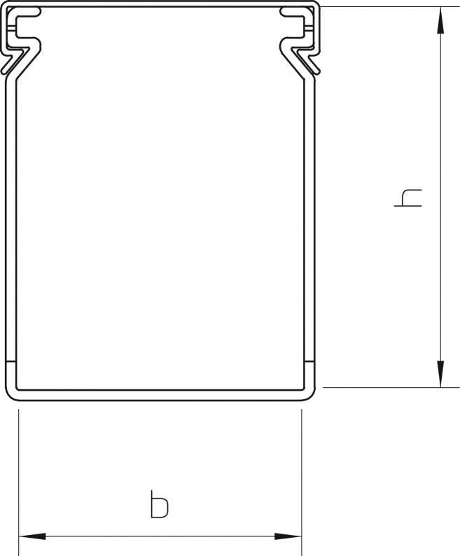 Obo Lk4 N 80060 Verdrahtungskanal 80x60x2000 Pvc Steingrau Ral7030 6178229