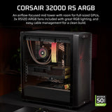 EAN 0840440419686 - Corsair 3200D RS ARGB Mid-Tower PC Case - Smoke Midi Tower Negro imagen 4