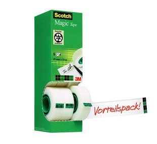 Scotch Cinta Adhesiva Invisible Magic Rollo 19mm X 33m Caja 8u