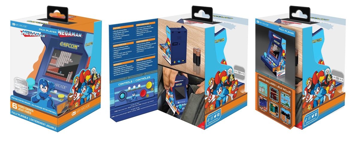 My Arcade Pico Player Megaman 3.7" 6 Games Dgunl-7011