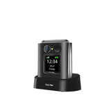 Beafon Fold 10 - 2g, Silver Line, Grosstastenklapphandy, Negro-Silber