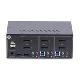 Startech Switch Kvm De 2 Puertos Displayport Para 2 Monitores 4k60hz