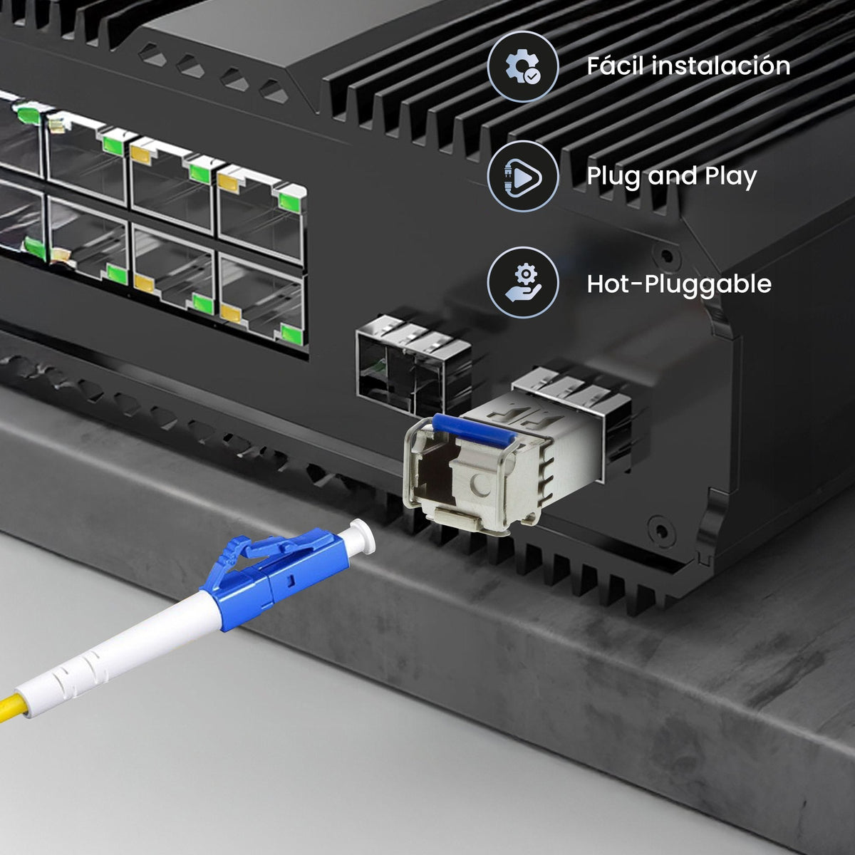 Extralink Sfp 1.25g  Sfp Wdm Módulo  1,25gbps, 1310/1550nm, Single Mode, 3km, Lc, Dom, Pair
