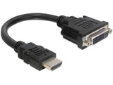 Delock Adaptador Hdmi A Dvi (24+5)  M/H Negro 65327