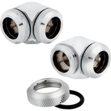 Corsair Cx-9052014-Ww Hardware Accesorio De Refrigeración Cromo Acces. Corsair Hydro X Fitting Xf Hl 2-Pk (90° 14mm Od Cf,Chrome) Cx-9052014-Ww