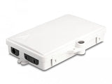 Lwl Verteilerbox Für Innen- Und Aussenbereich Ip65 Wasserfest Abschliessbar 2 Port Weiss