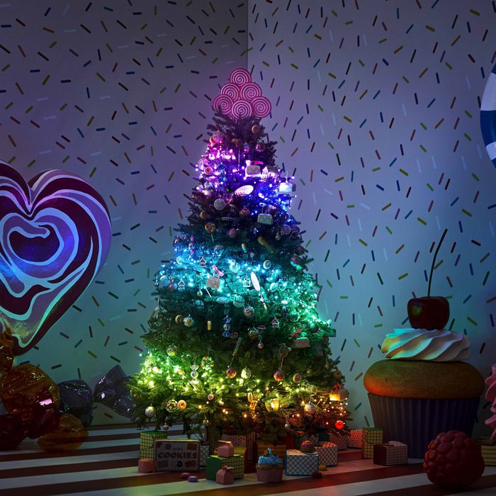 Luces Inteligentes Para Árboles De Navidad Twinkly 600 Rgb 48m