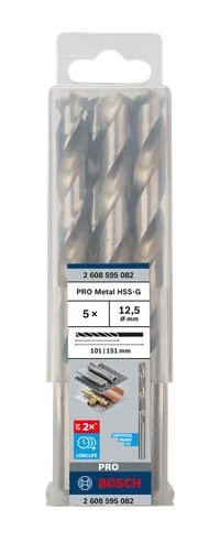 EAN 3165140290821 - Bosch 2 608 595 082 broca Broca helicoidal 5 pieza(s) imagen 2