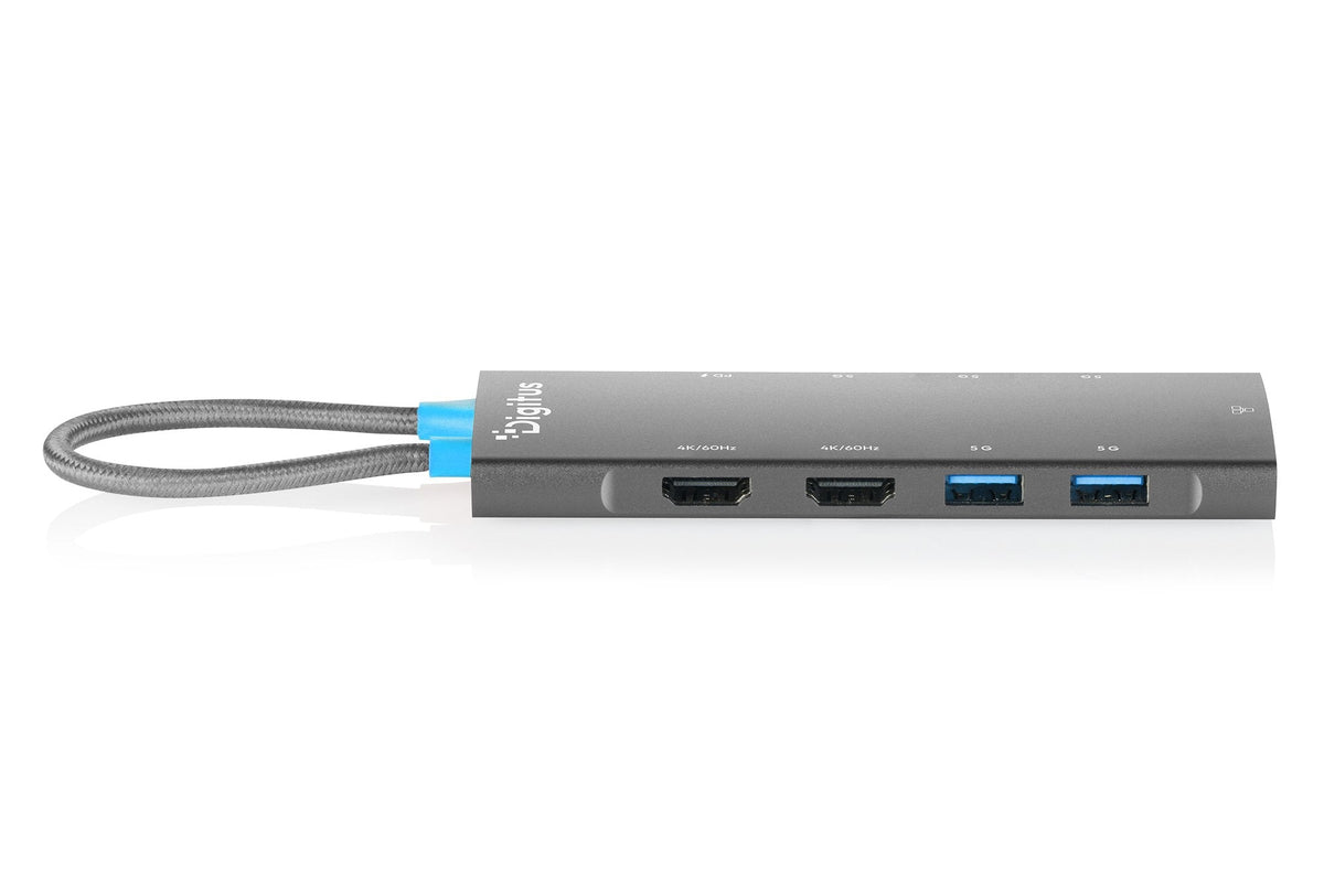 Digitus Usb-C Docking Station, 9-Port, 2x Hdmi, Usb, Rj45