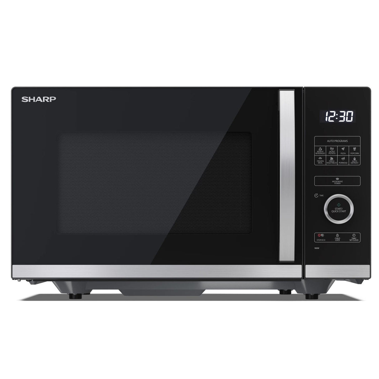 EAN 4974019207490 - Sharp YC-QS254AE-B microondas Negro, Acero inoxidable Solo microondas Encimera 25 L 900 W imagen 1
