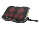 Base De Refrigeracion Para Portatiles Gaming Conceptronic  Hasta 17 6 Ventiladores Luz Rbg