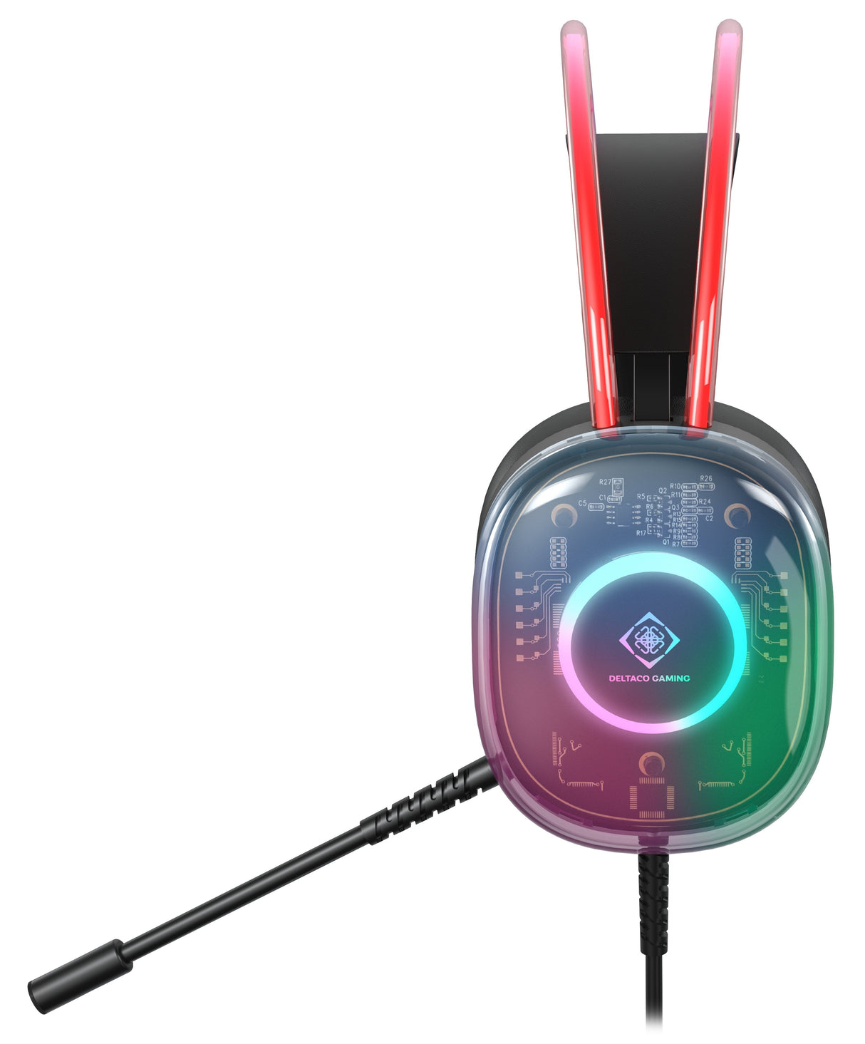Auriculares Deltaco Gaming Rgb Beleuchtet Halbtransparente