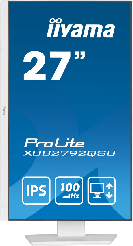 EAN 4948570123384 - iiyama ProLite XUB2792QSU-W6 pantalla para PC 68,6 cm (27") 2560 x 1440 Pixeles Wide Quad HD LED Blanco imagen 2