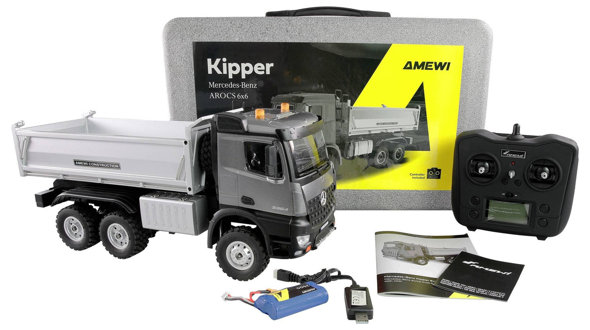 Amewi Mercedes-Benz Arocs Kipper 6x6 1:14 Rtr Anthrazit