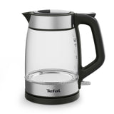 Tetera Eléctrica Tefal Glass Kettle Ki6058301,7 L 2200 W Negro, Plata, Transparente