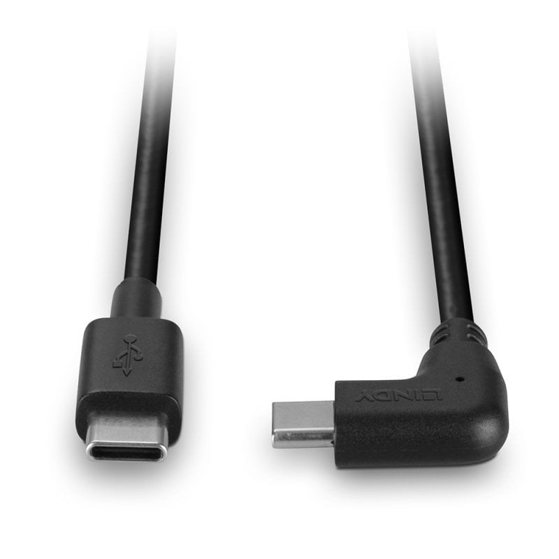 Cable  Lindy 32005 Usb 2.0 1 M Usb C Negro