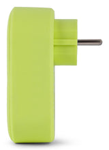Entac Meckdosenadaptador + 2x Usb-A Lime
