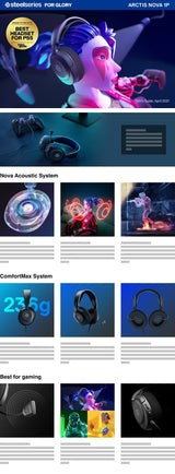 Steelseries Arctis Nova 1p, Auriculares Para Juegos (Negro, Conector De 3,5 Mm)