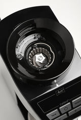 Molinillo De Café Melitta Calibra 1027-01  Eléctrico Cónico Con 39 Ajustes De Molienda, Apto Para Distintas Cafeteras, Moledor De Café Con Báscula Digital Y Pantalla Lcd, 200?G, Negro