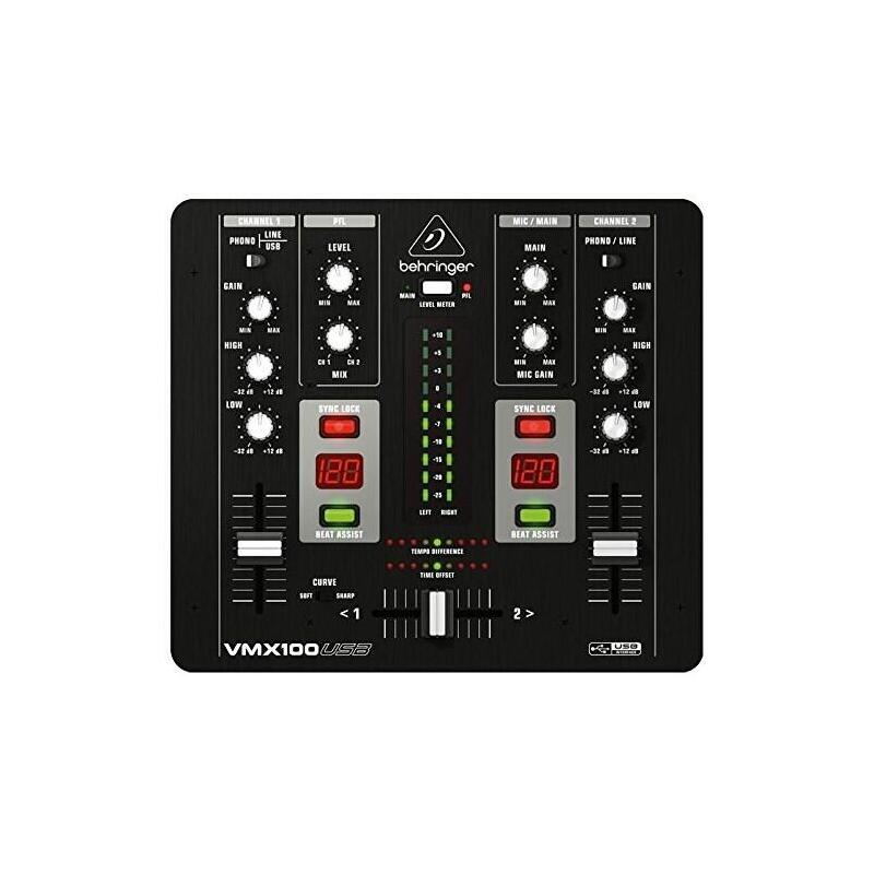 Behringer Vmx100usb Mezclador Dj 2 Canales Negro