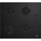 Beko Hilg 64120 S Placa De Gas 4 Fuegos 60cm Negro