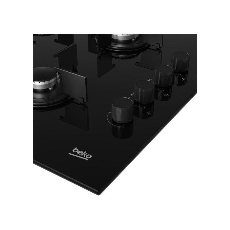 Beko Hilg 64120 S Placa De Gas 4 Fuegos 60cm Negro