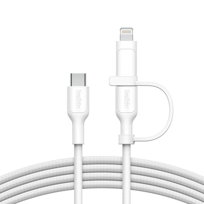 Belkin Boostcharge Pro Cable Usb Usb 2.0 1,5 M Usb C Usb C/Lightning Blanco