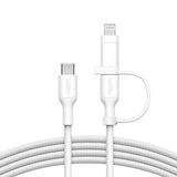 Belkin Boostcharge Pro Cable Usb Usb 2.0 1,5 M Usb C Usb C/Lightning Blanco