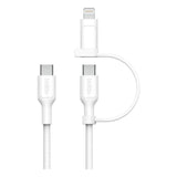 Belkin Boostcharge Pro Cable Usb Usb 2.0 1,5 M Usb C Usb C/Lightning Blanco
