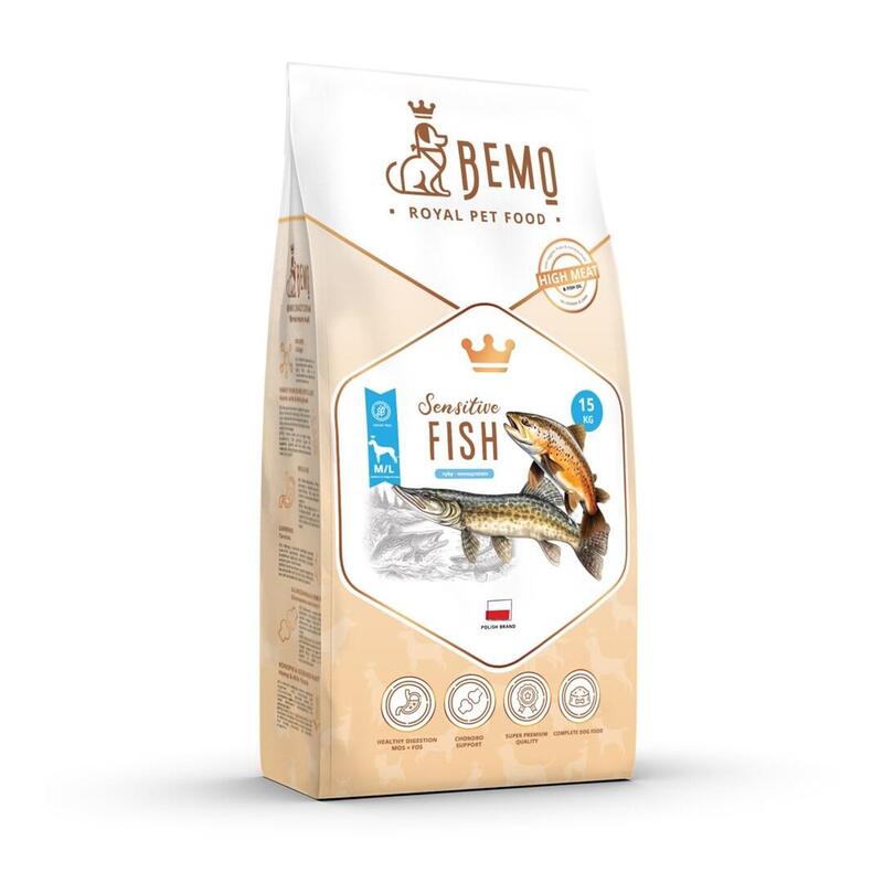 Bemo Comida Para Mascotas Sucha Sensitive Fish - Ryba Medium/Large 15kg